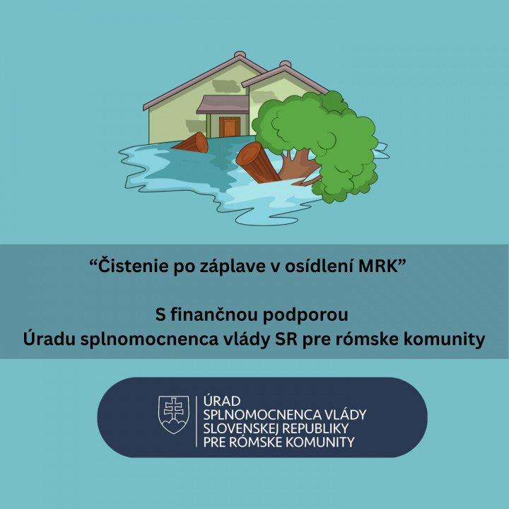 Menšia fotka pre článok Čistenie po záplave v osídlení MRK