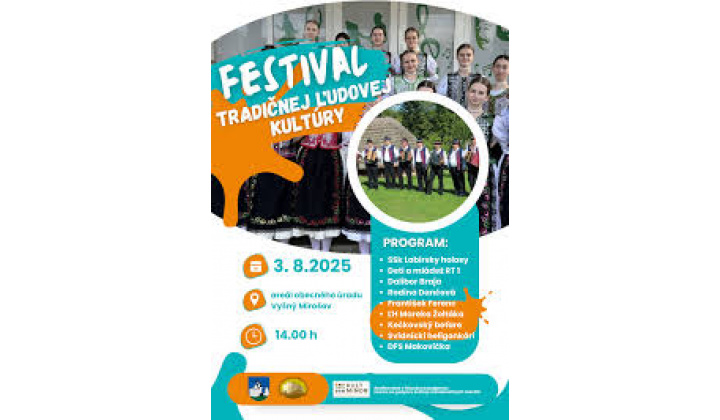 Festival tradičnej ľudovej kultúry Vyšný Mirošov 2025