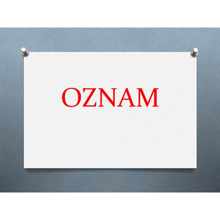 Menšia fotka pre článok Oznam pre občanov