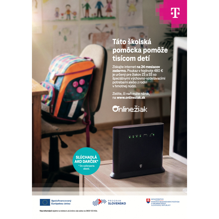 Menšia fotka pre článok Slovak Telekom Internet pre žiakov