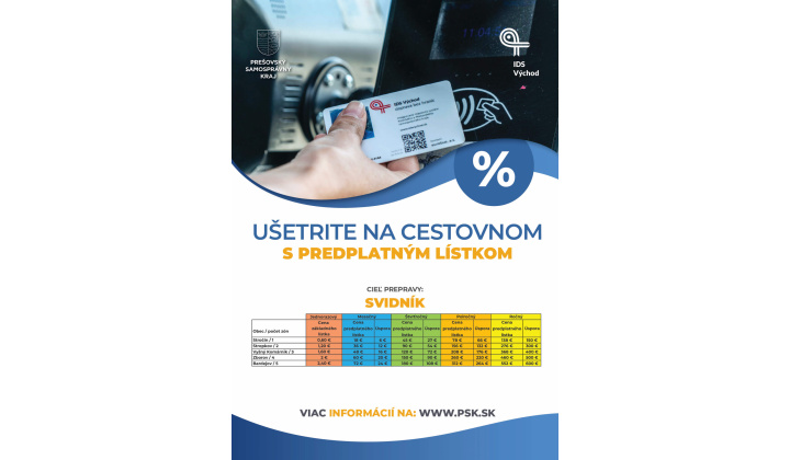 Fotka pre článok Ušetrite na cestovnom s predplatným lístkom