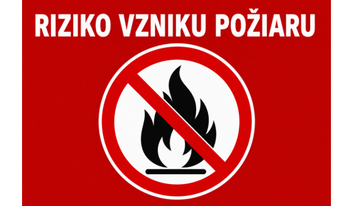 Fotka pre článok Zvýšené nebezpečenstvo vzniku požiaru